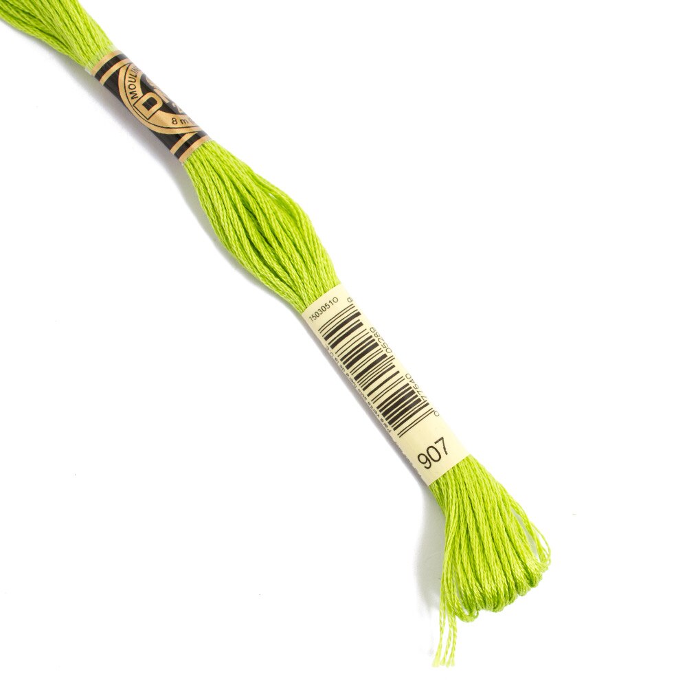 Sewing Supplies, Art & School, DMC, 6 strand, Embroidery floss, 50171, Light Parrot Green